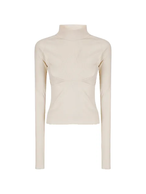 Boysloft seam-detail long-sleeve top Neutrals LONGSLEEVETOP