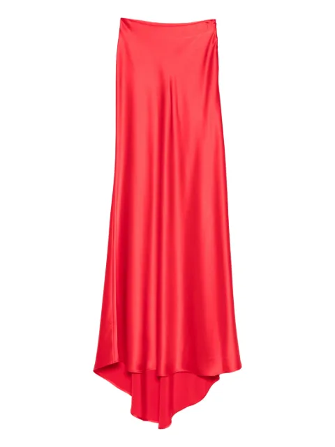 Kiton asymmetric maxi skirt Red D54221K04S7517005