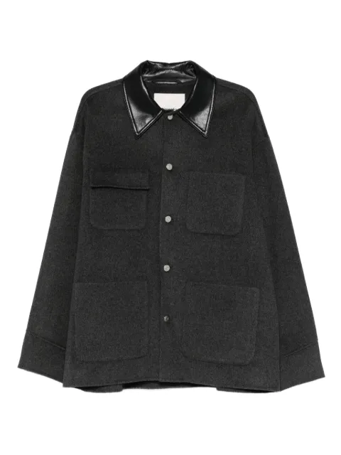 Nanushka Camilo patch-pockets overshirt Grey NU25FWJK06794
