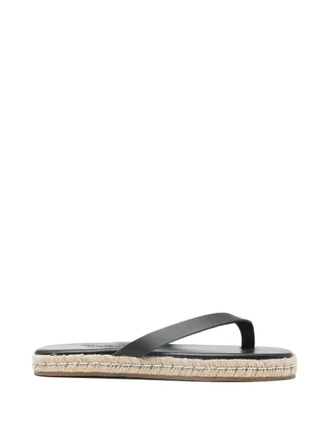 Ancient Greek Sandals espadrille solon sandals Black SOLONESPADRILLEVACHETTABLACK