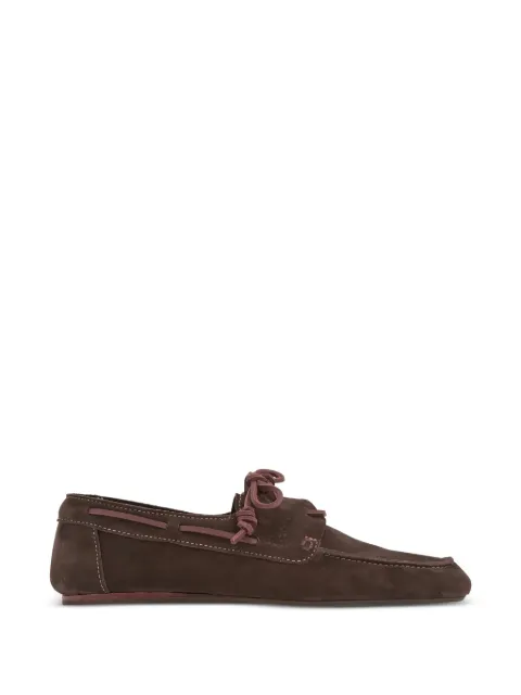 Ancient Greek Sandals Pliario lace-up boat shoes Brown PLIARIOCROSTA