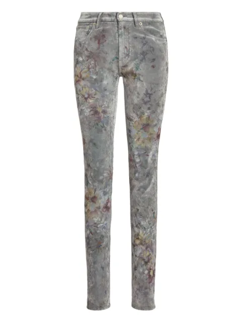 Ralph Lauren Collection floral-print jeans Grey 290925961001