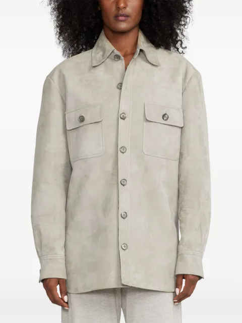 Ralph Lauren Collection chest-pockets suede jacket Neutrals 290929479001