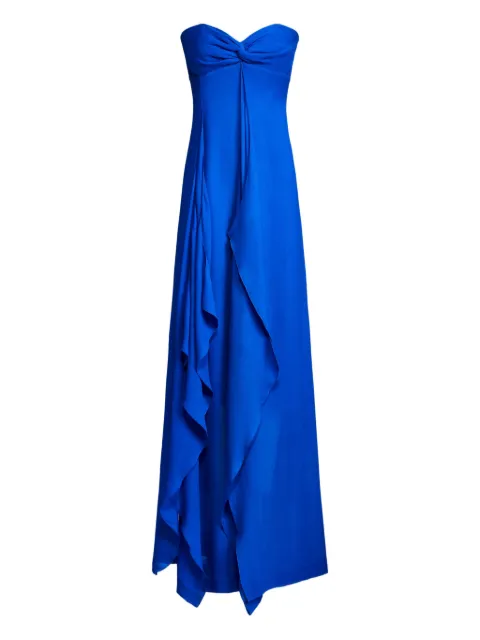 Ralph Lauren Collection ruffled-detail maxi dress Blue 290873334