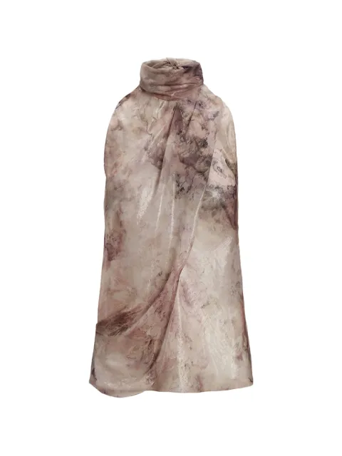 Ralph Lauren Collection floral high-neck blouse Neutrals 290927389