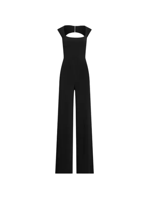 Ralph Lauren Collection square-neck open-back jumpsuit Black 290877383