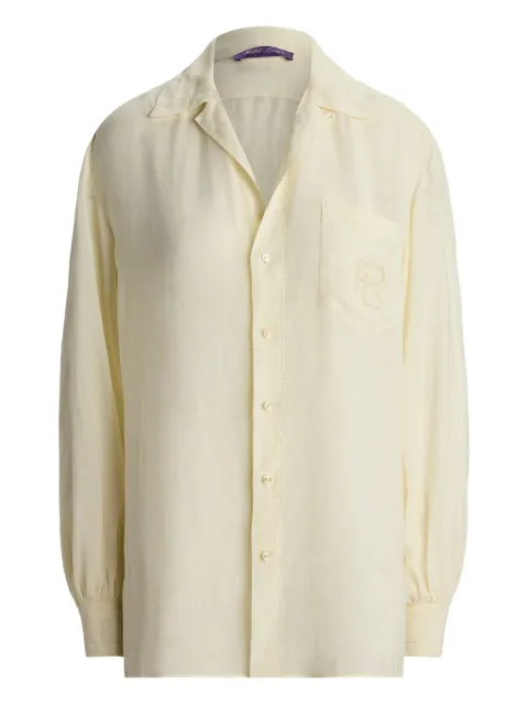 Ralph Lauren Collection embroidered-logo shirt Neutrals 290951040001