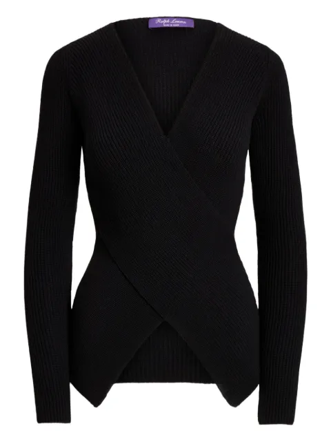Ralph Lauren Collection V-neck top Black 290916671
