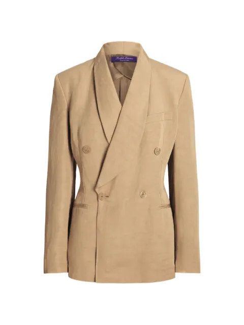 Ralph Lauren Collection Gregory double-breasted blazer Neutrals 290933643001