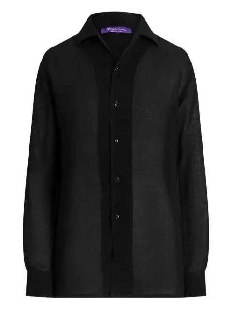 Ralph Lauren Collection buttoned-up long-sleeve shirt Black 290934312001
