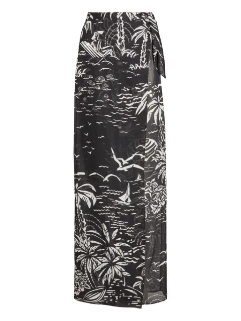 Ralph Lauren Collection print-design trousers Black 290932086