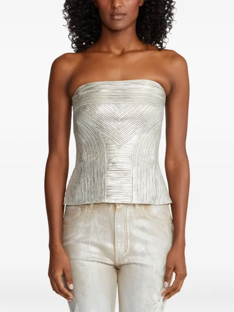 Ralph Lauren Collection striped strapless top Neutrals 290910845