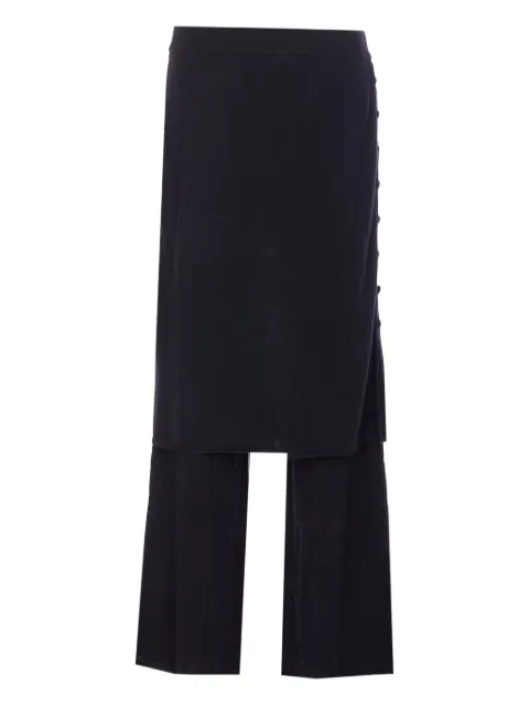 Lisa Yang Payton double-layered trousers Black 2025508BL