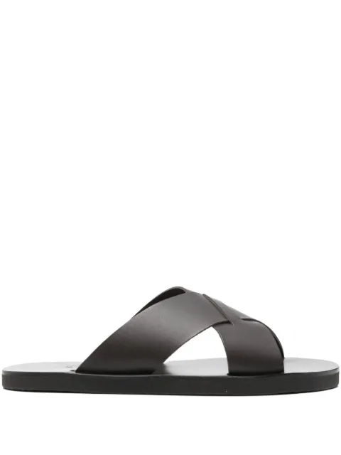 Ancient Greek Sandals Bios criss-cross sandals Brown BIOSVACHETTA
