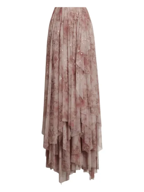 Ralph Lauren Collection ruffled floral skirt Pink 290933655