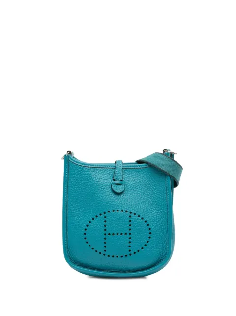 Hermès Pre-Owned 2014 Clemence Evelyne TPM crossbody bag Blue J6LNEFGYMAZC46I0