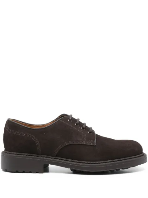Doucal's suede Derby shoes Brown DU3501HENRUF009