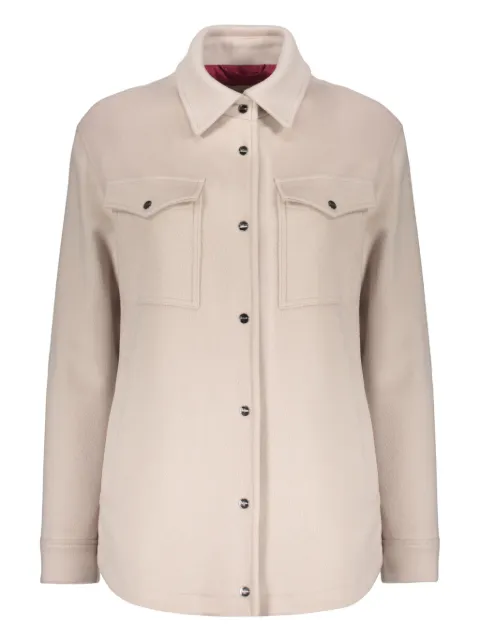 Herno flap-pocket shirt jacket Neutrals GI000211D33313
