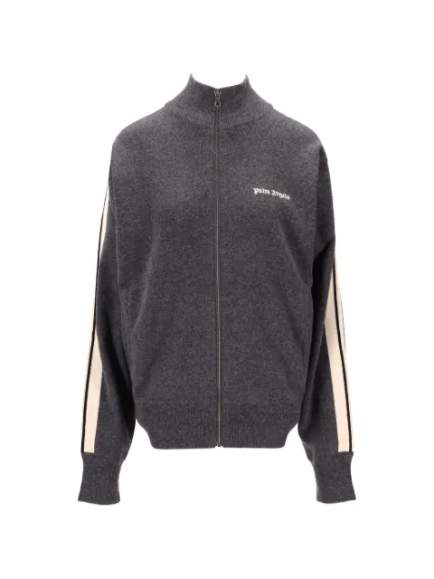 Palm Angels logo stripe track jacket Grey PWHA062F25KNI001