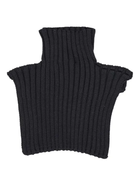 Niccolò Pasqualetti ribbed turtleneck shrug Black NP08K008WOYA