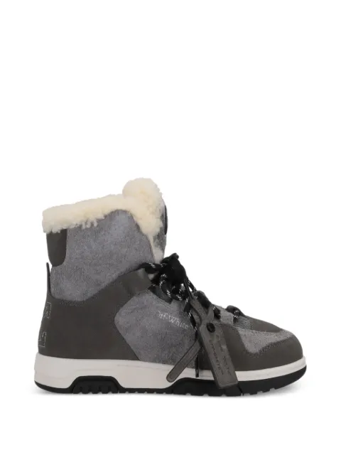 Off-White shearling boots Grey OWIY001F25LEA0016512