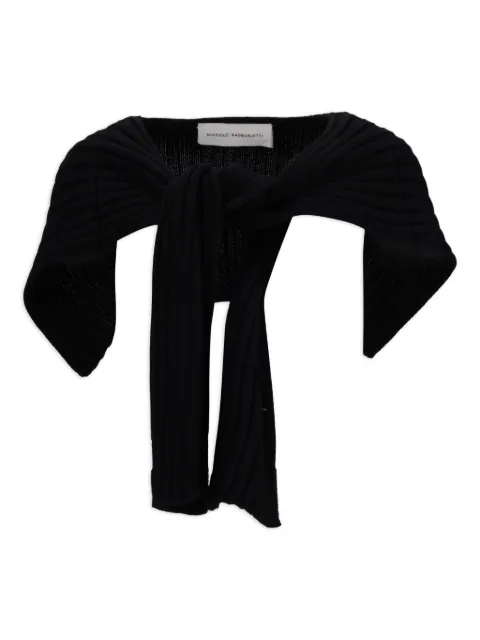 Niccolò Pasqualetti Parte wool scarf Black NP08K014WOYA