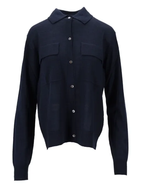 P.A.R.O.S.H. pocket button cardigan Blue D540912LINFA25W
