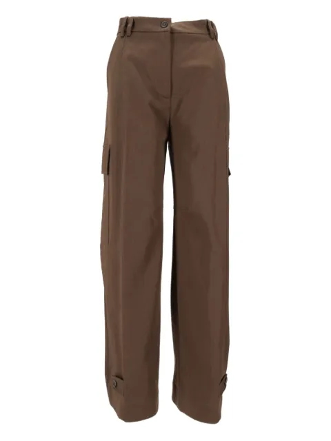 P.A.R.O.S.H. cargo button trousers Brown D232462CEDRO