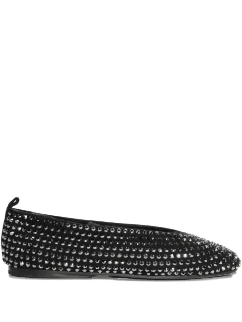 La-Rose crystal-embellished ballet flats Black EW2160