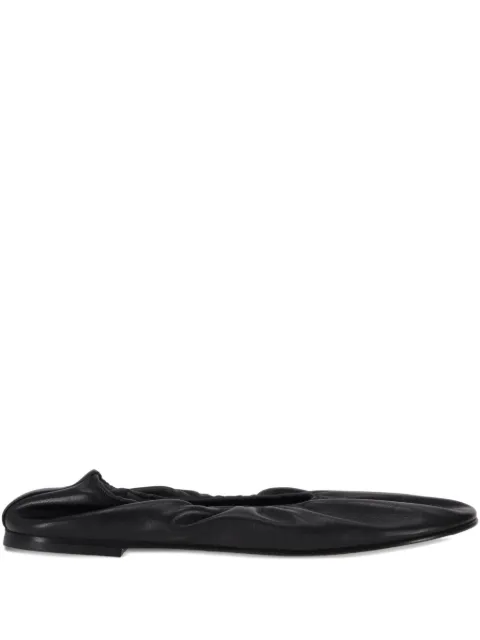 Dear Frances scrunch-effect ballet flats Black BSCR