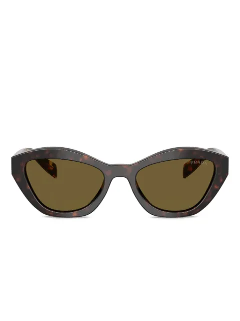 Prada Eyewear logo-detail cat-eye sunglasses Brown PRA02S17N09Z