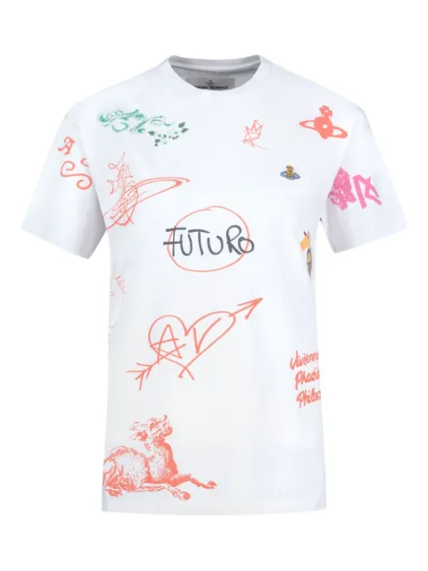 Vivienne Westwood printed T-Shirt White 3G010047J006FA302