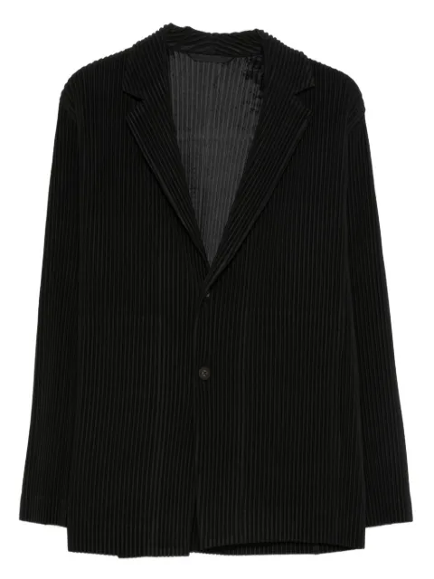 Homme Plissé Issey Miyake plissé single-breasted blazer Black HP59JD50115