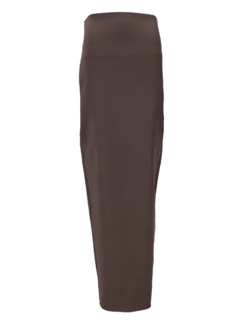 Rick Owens Dirt Pillar maxi skirt Brown RP02E4344WST