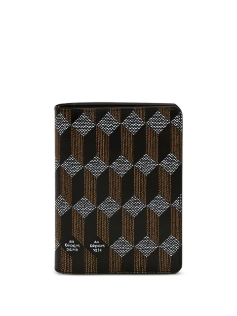 Au Départ bi-fold passport case Brown SPPH001