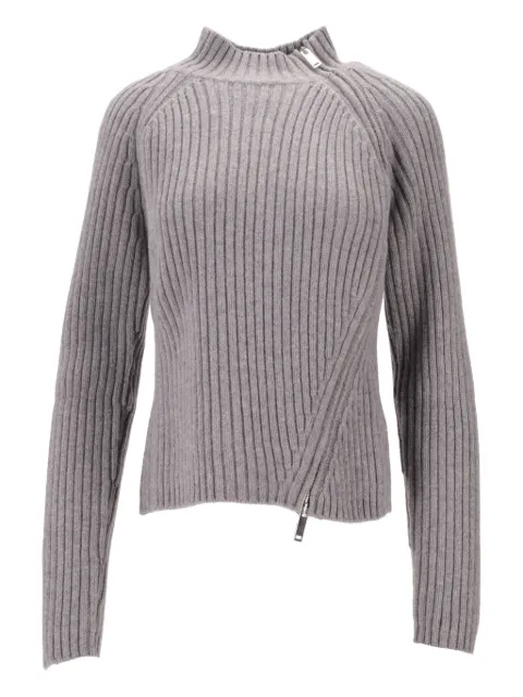 Niccolò Pasqualetti Corazza zip-detail sweater Grey NP08K001CMYN