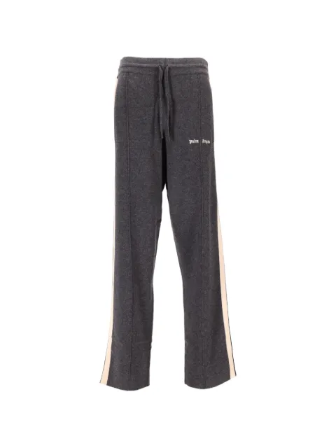 Palm Angels logo stripe knit trousers Grey PWHG037F25KNI001