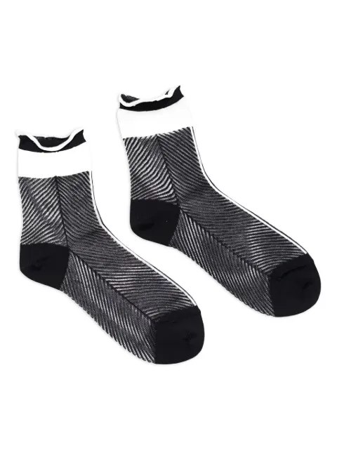 Antipast herringbone trim socks Grey AS89CB