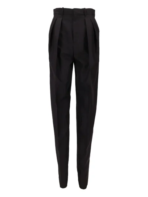 Saint Laurent pleated-front straight trousers Black 854457Y5J50