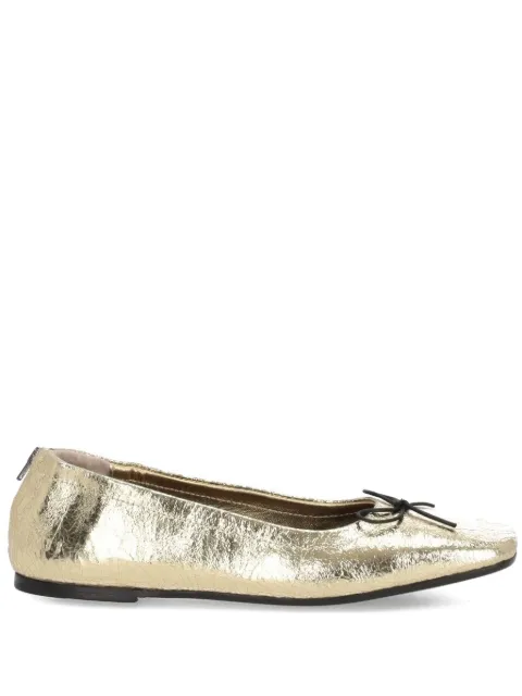 Golden Goose Amy wrinkled ballet flats Gold GWF00867F007035