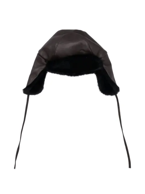 P.A.R.O.S.H. faux-fur trim hat Brown D010532PORTAL