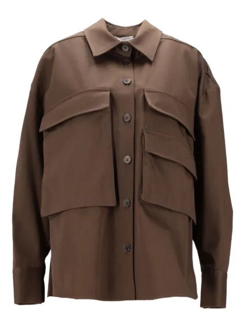 P.A.R.O.S.H. patch-pocket shirt Brown D381253CEDRO