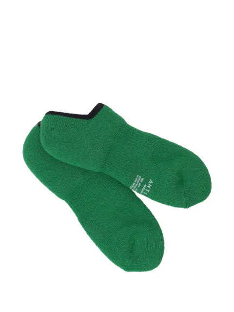 Antipast logo-print knitted socks Green AI109