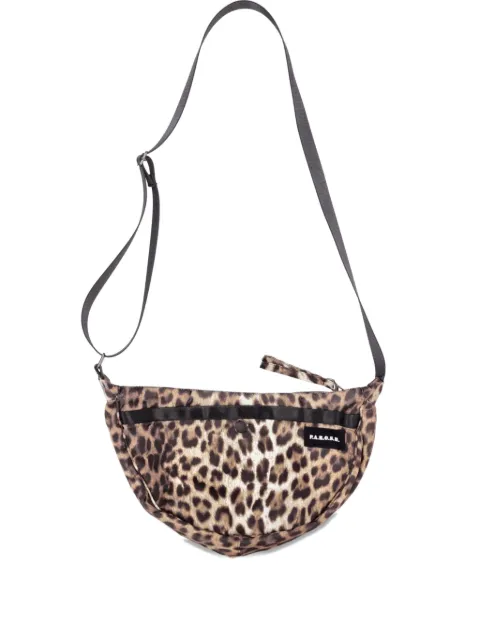 P.A.R.O.S.H. leopard-print zip shoulder bag Brown D050692PUPIL