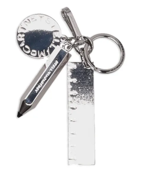 Stella McCartney Stationery Charm keyring Silver 7V0139WP0600