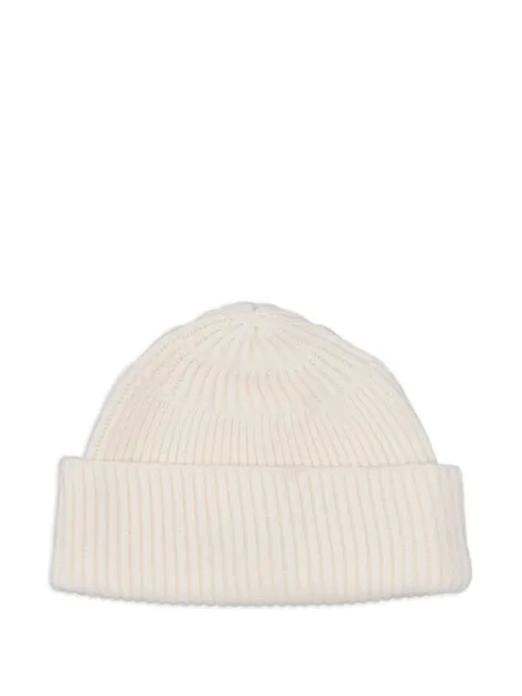 P.A.R.O.S.H. ribbed beanie hat Neutrals D000569LADYBIRD
