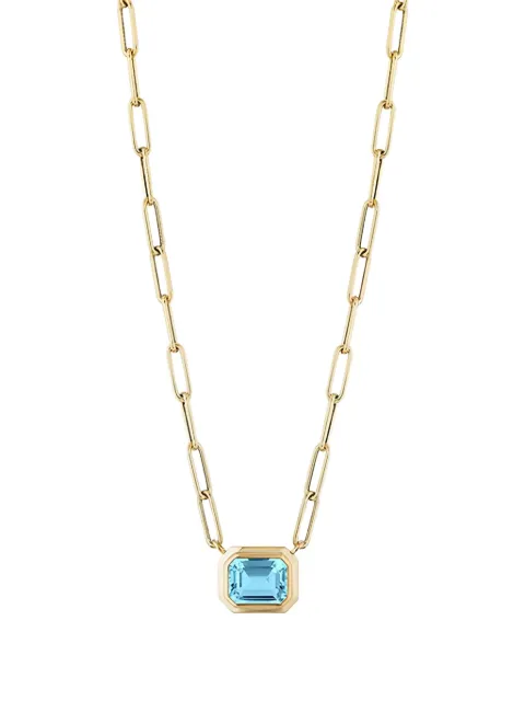 Goshwara 18K yellow gold topaz pendant necklace Gold JP0125BTY