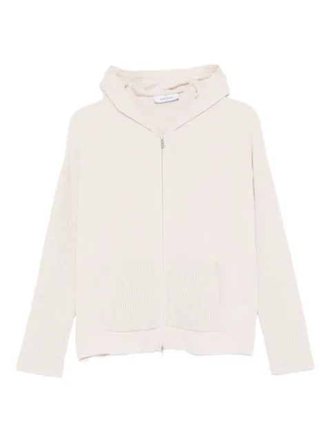 Gran Sasso hooded zip knitwear Neutrals 57240