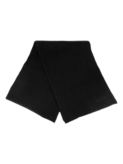 Lanvin ribbed logo scarf Black AMSARSC93WLOP2510