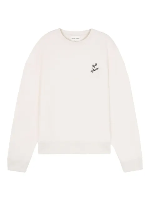 CAFÉ KITSUNÉ logo sweatshirt Neutrals PU00301KM0330